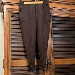 Athleta Women’s Heathered Venice pintuck Rustic Brown Large Tall